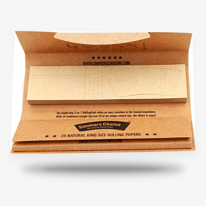 Smokers Choice King Size Brown RollingPack